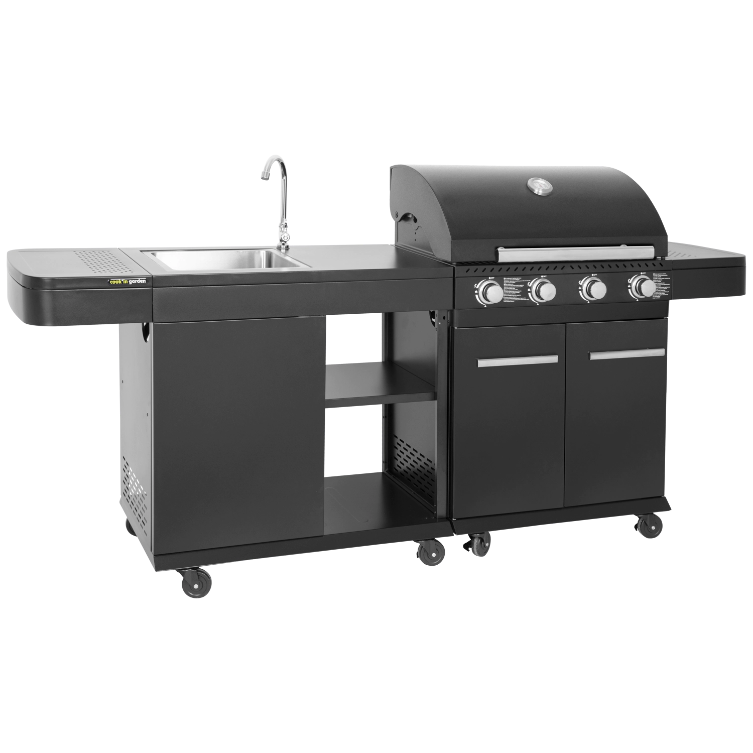Cook'in Garden - Cozinha Modular exterior FYRA - 4 queimadores