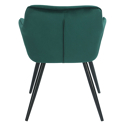 Silla vintage terciopelo verde GISELE