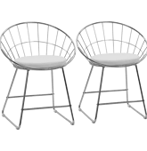 Lot de 2 chaises en métal...