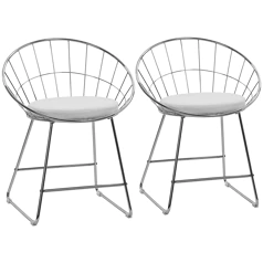 Lot de 2 chaises en métal...