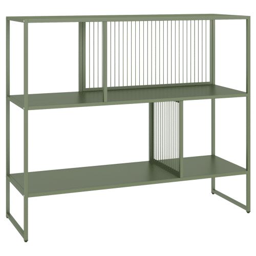 Étagère en métal vert kaki...
