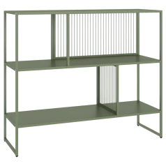 Étagère en métal vert kaki...