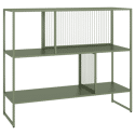 Étagère en métal vert kaki EMILIA