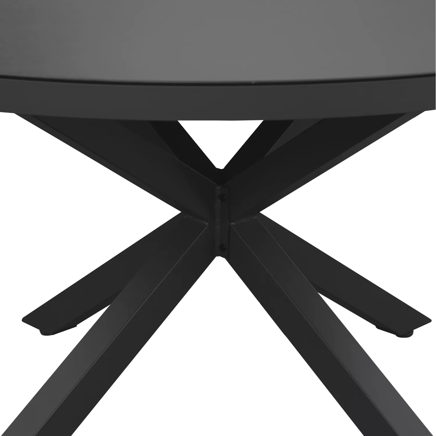 Salon de jardin GIALOVA en textilène gris 6 places - aluminium anthracite