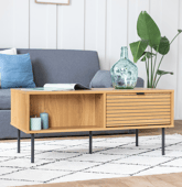 Mesa de centro con cajones