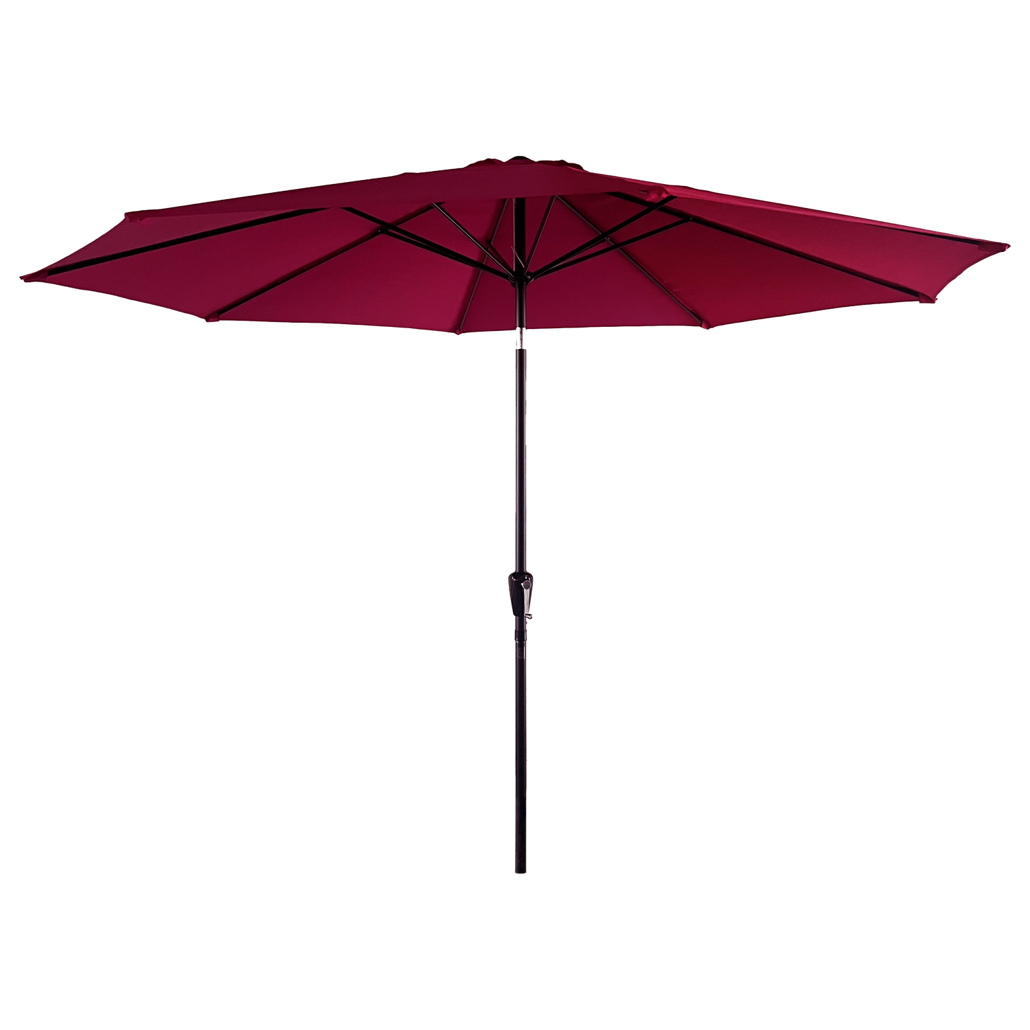 Parasol droit HAPUNA rond 3,30m de diamètre fuchsia