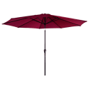 Parasol droit HAPUNA rond 3,30m de diamètre fuchsia