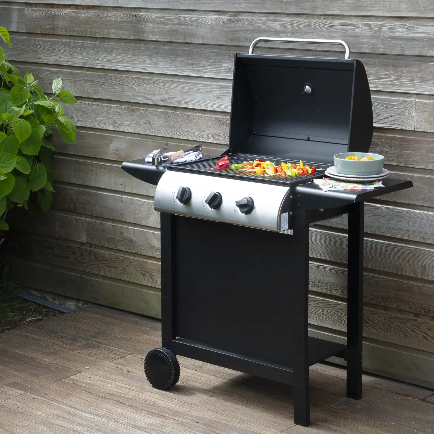 Barbecue au gaz - 3 brûleurs 8,4kW