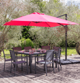 Parasol déporté carré 3x3m...