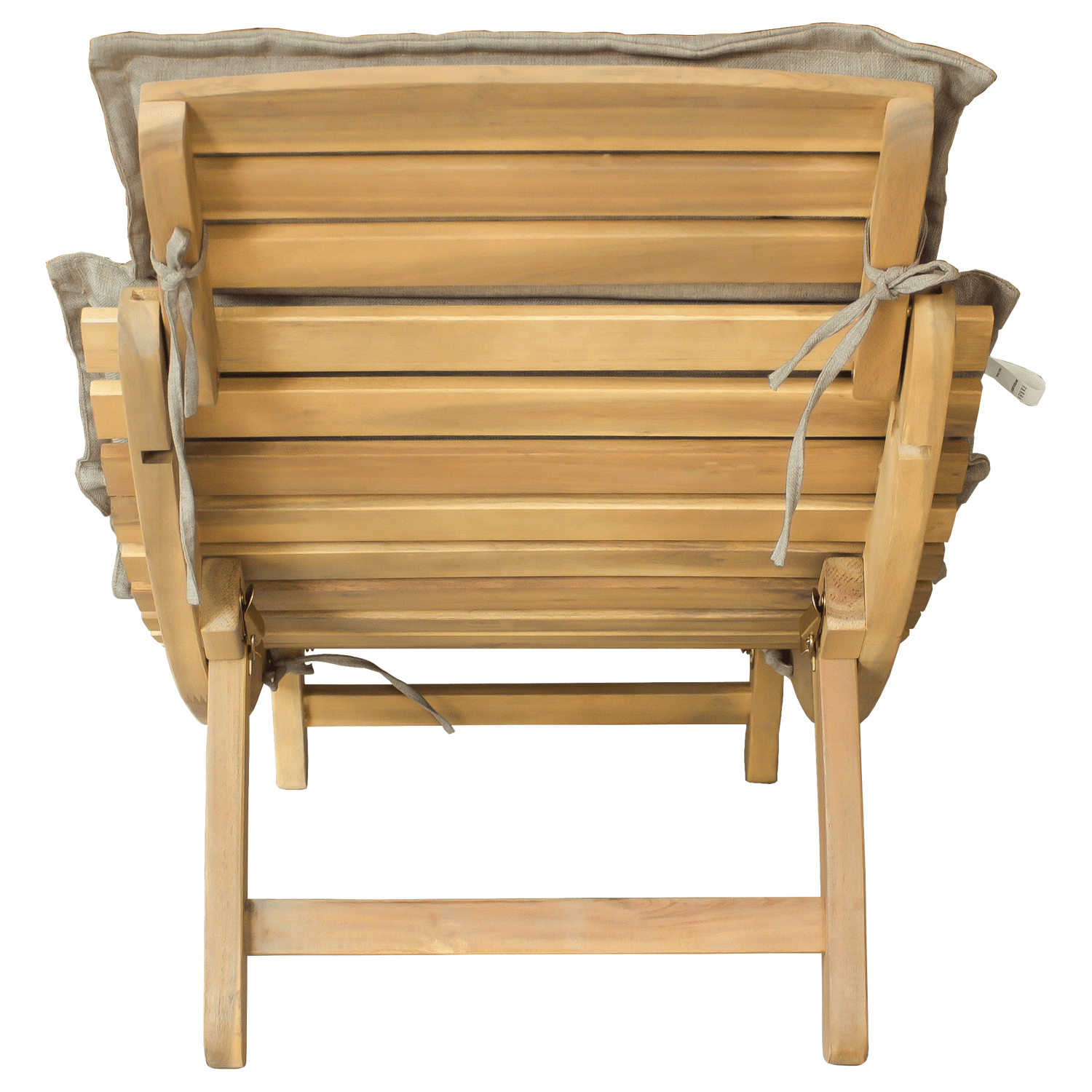 Sdraio pieghevole in acacia KOMODO - cuscino sabbia