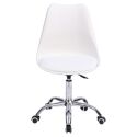 Höhenverstellbarer Bürostuhl weiß ANNE