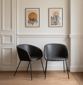 Lot de 2 chaises en simili...