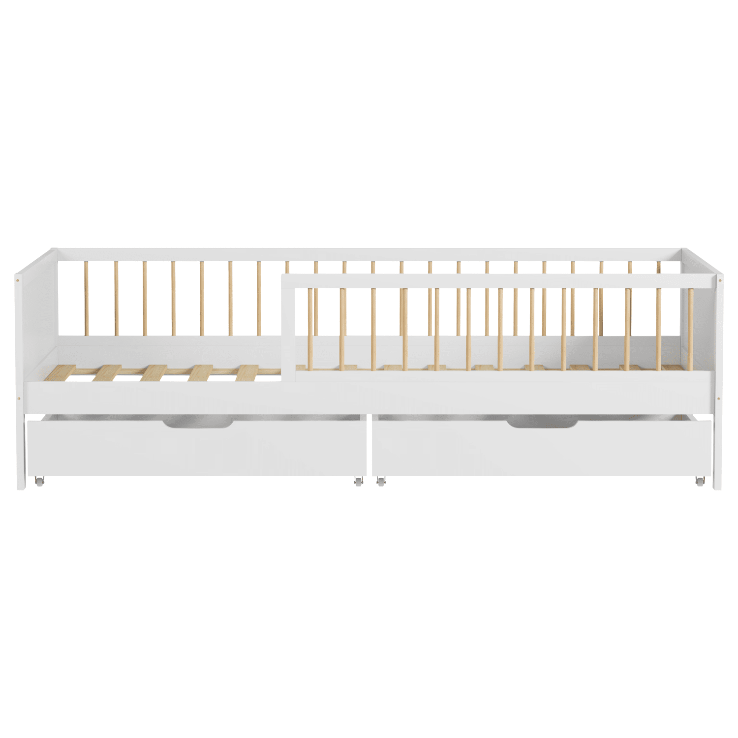 Letto per bambini 190x90cm bianco con cassetti ADAM