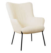 Fauteuil en tissu bouclette...