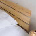 Lit en bois avec tête de lit 160x200cm FINN