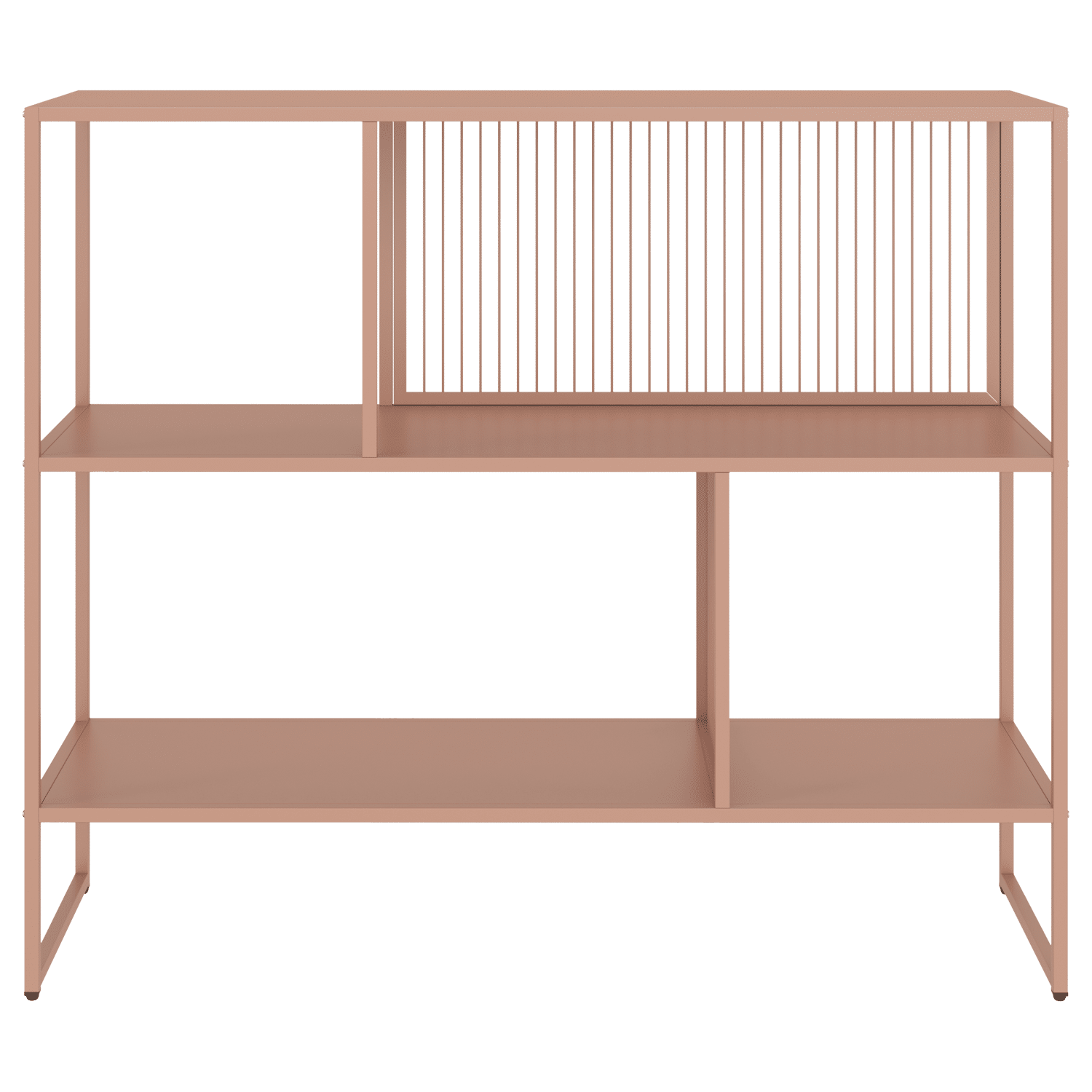 Vieja estantería de metal rosa EMILIA