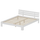 Cama de madera con cabecero...