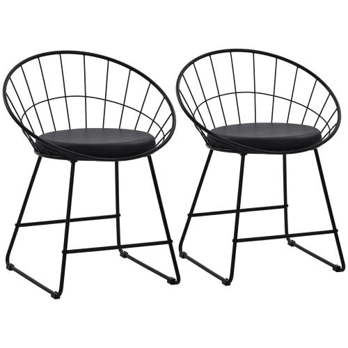 Pack de 2 sillas de metal...