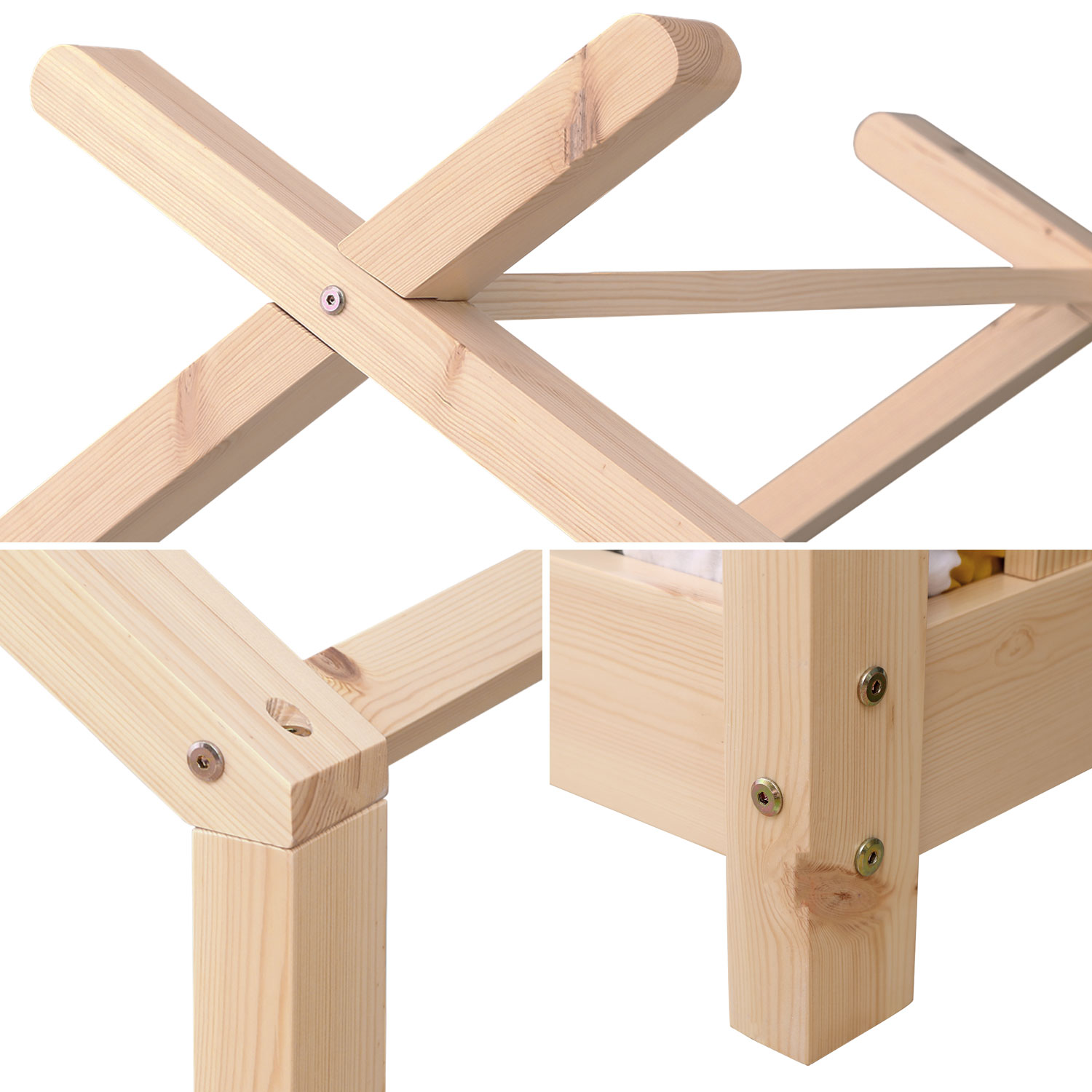 Baumhausbett für Kinder 190x90cm aus Holz GASPARD