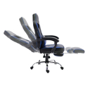 Fauteuil de bureau gamer noir et bleu LINK