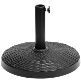 Pied de parasol droit noir