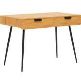 Bureau en bois 2 tiroirs