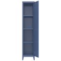 Armoire en métal 1 porte bleu gris
