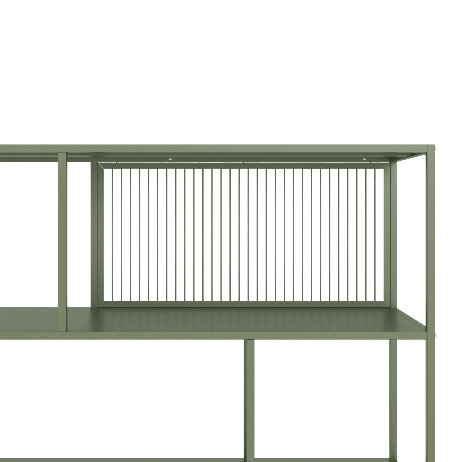 Étagère en métal vert kaki EMILIA