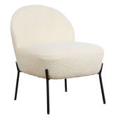 Fauteuil en tissu bouclette...
