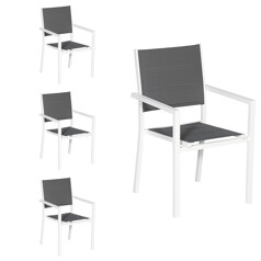 Set di 4 sedie imbottite in...