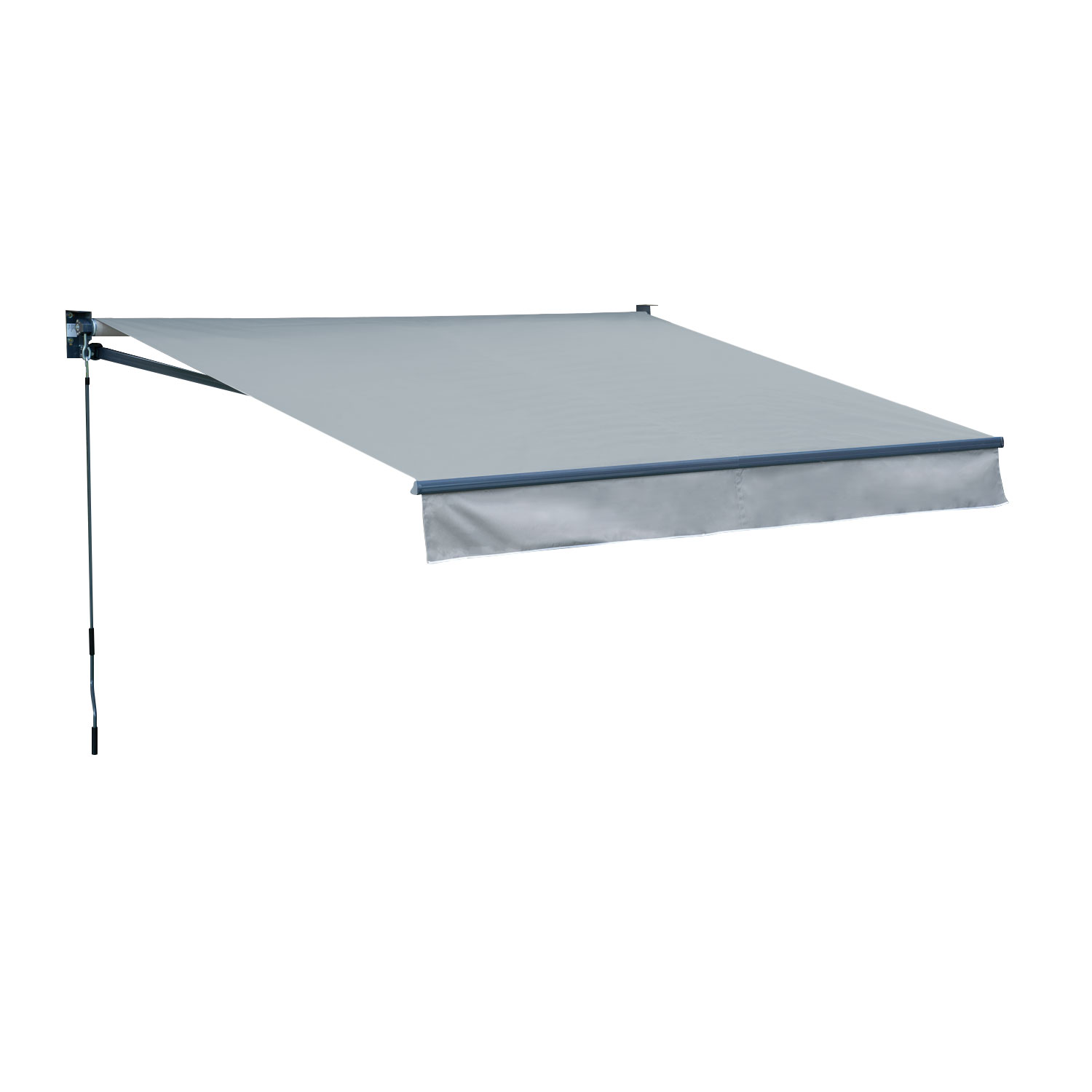 Tenda SAULE 2,95 × 2,5m - Tessuto grigio e struttura grigia