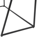 Houten en zwart bureau CHARLES