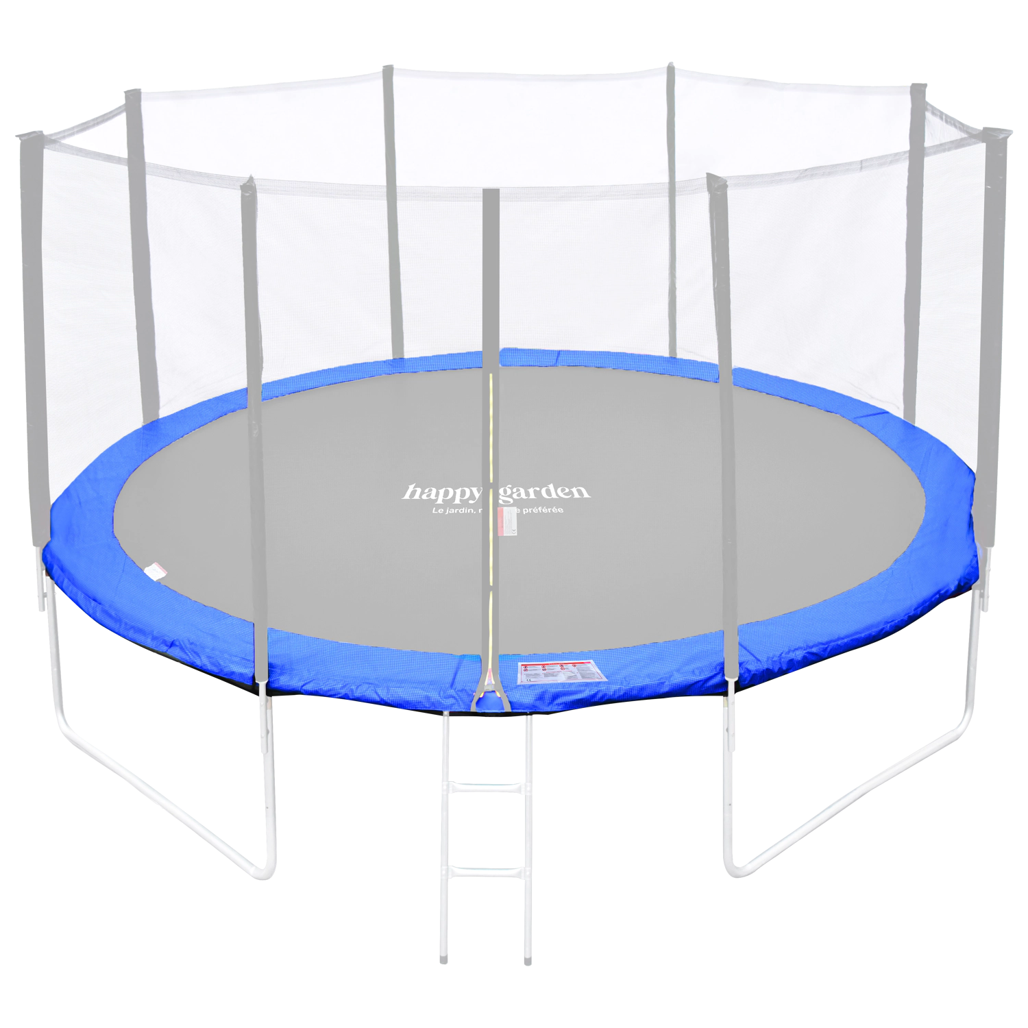 Tappeto di protezione reversibile per trampolino Ø370cm PERTH - verde/blu