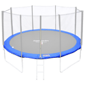 Omkeerbare beschermmat voor trampoline Ø370cm PERTH - groen/blauw