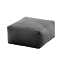 Puff cuadrado 50x50cm pana gris desierto