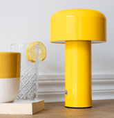 Lampe LED à poser jaune