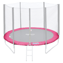 Matelas de protection réversible pour trampoline Ø245cm CANBERRA - gris/rose