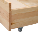 Lot de 2 tiroirs de rangement bois pour lit