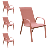 Lot de 4 chaises en...