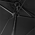 Dubbele parasol 2,7x4,6m LINAI zwart