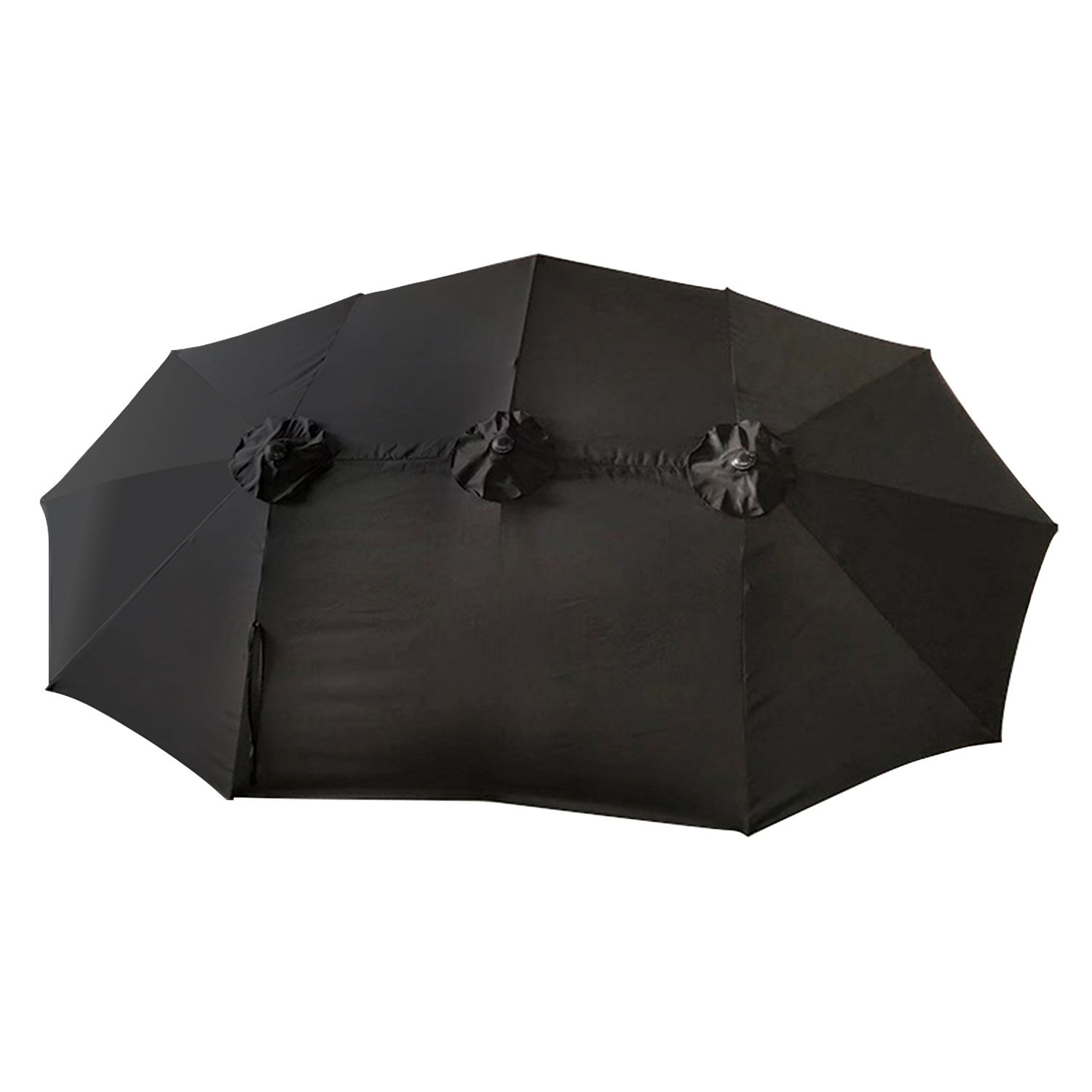 Dubbele parasol 2,7x4,6m LINAI zwart