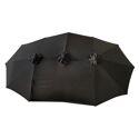 Dubbele parasol 2,7x4,6m LINAI zwart