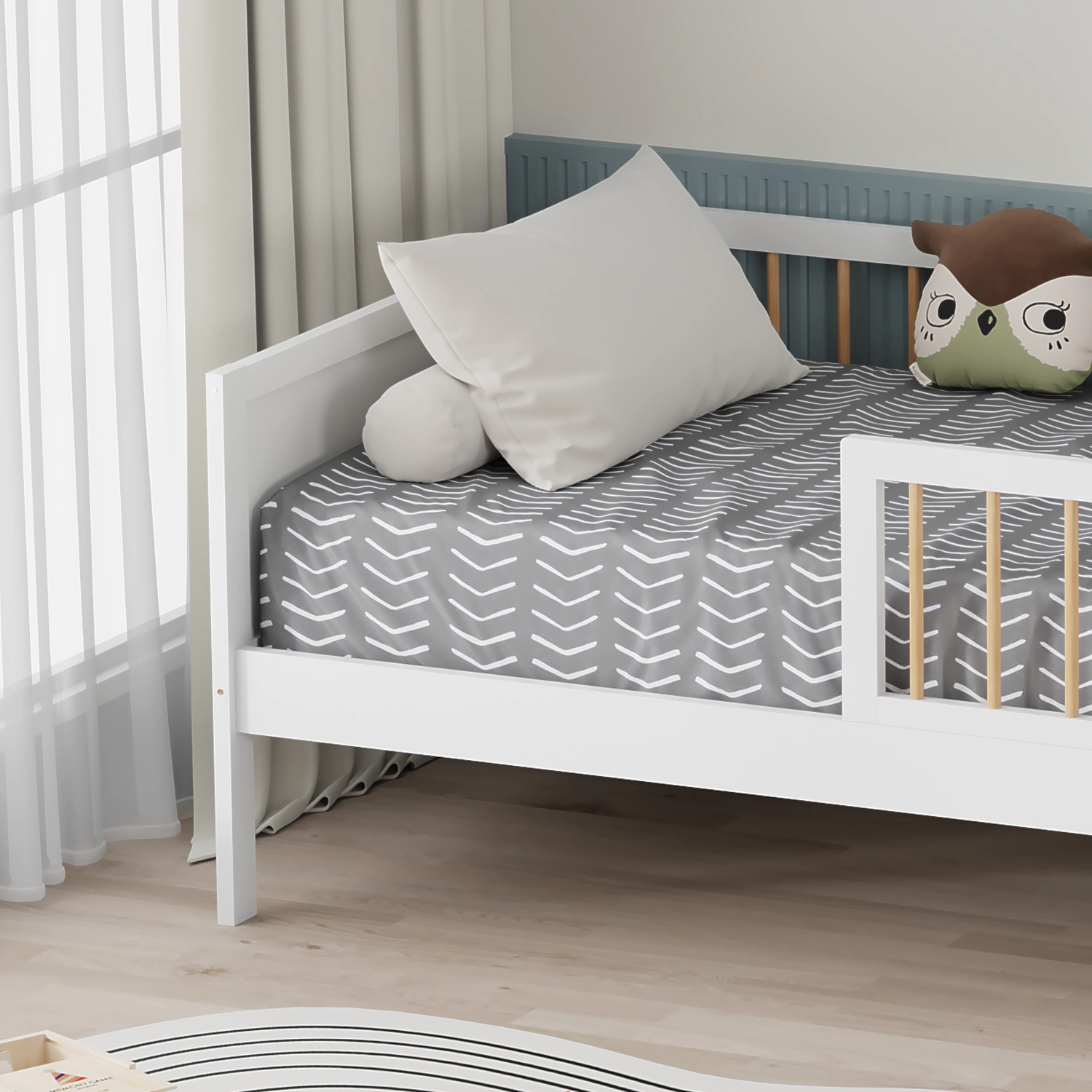 Cama infantil 190x90cm blanco ADAM