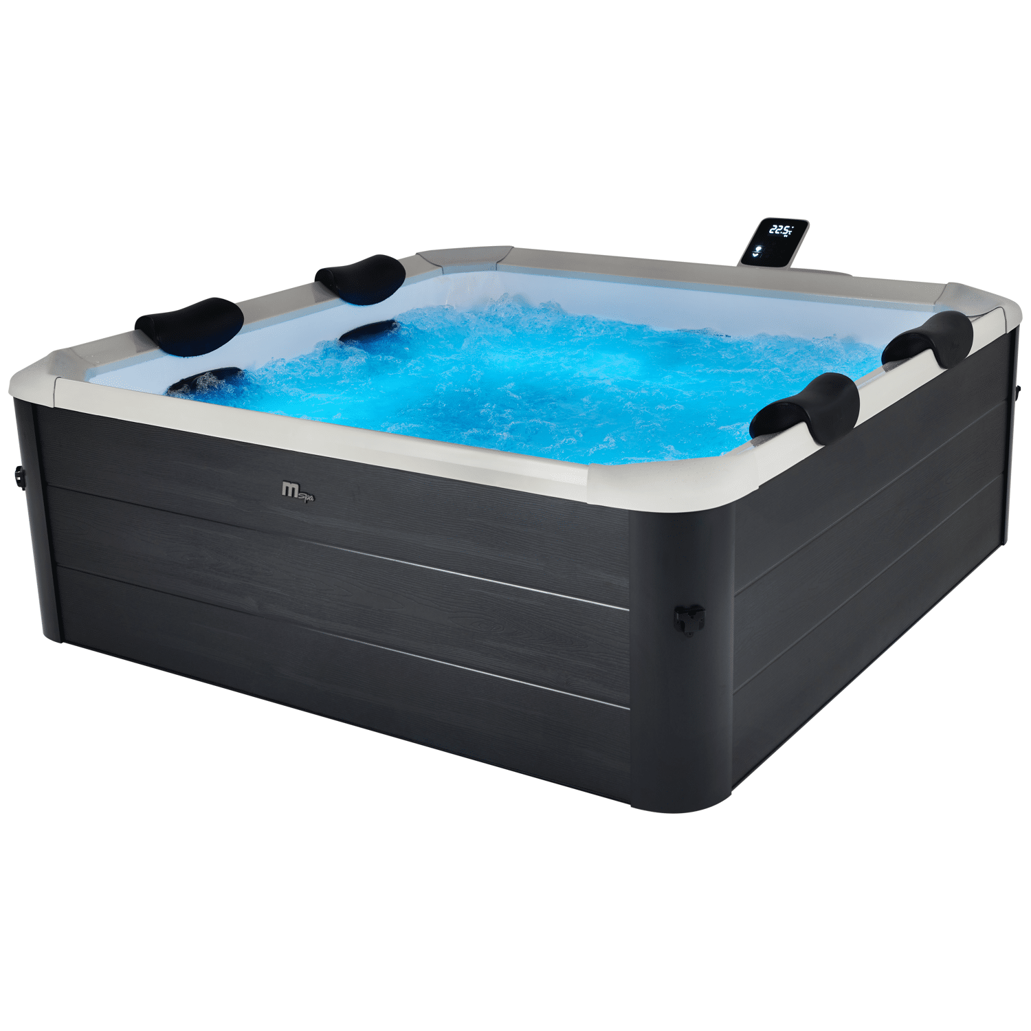MSPA - Spa rigide connecté carré 180cm OSLO AERO PLUS - 6 places + lot de 6 filtres