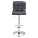 Lot de 2 tabourets de bar gris MIKE