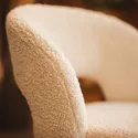 Lot de 2 chaises en tissu boucle beige FLAVIA