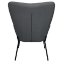 EIRA grijze fauteuil van lusstof
