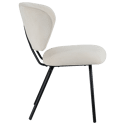 Lot de 2 chaises en velours côtelé beige NILSA