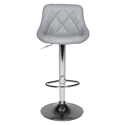 Tabouret de bar gris JASPER