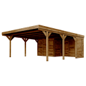 CERLAND - Carport double avec annexe LEON